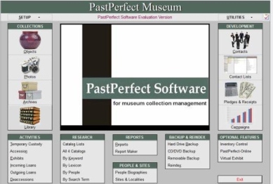PastPerfect home page